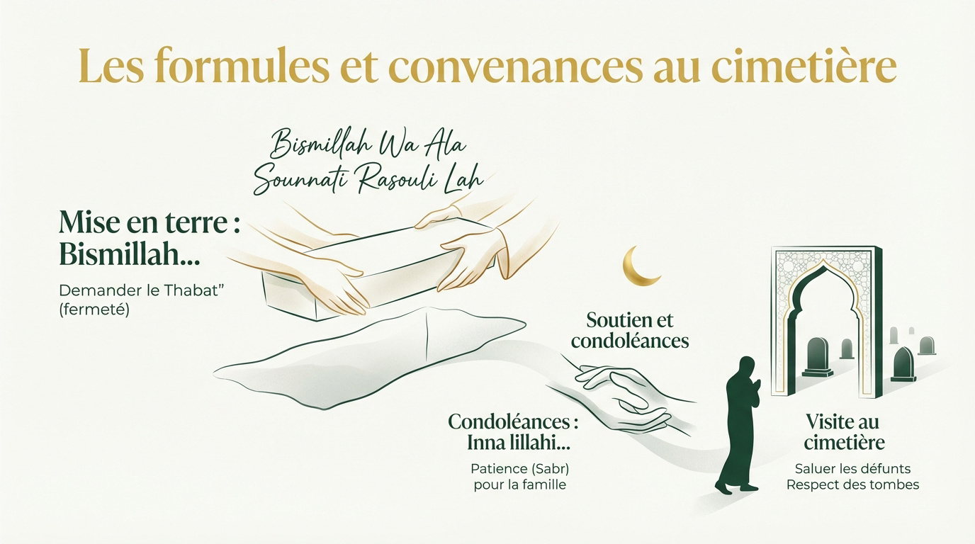 Invocations et respect au cimetière musulman