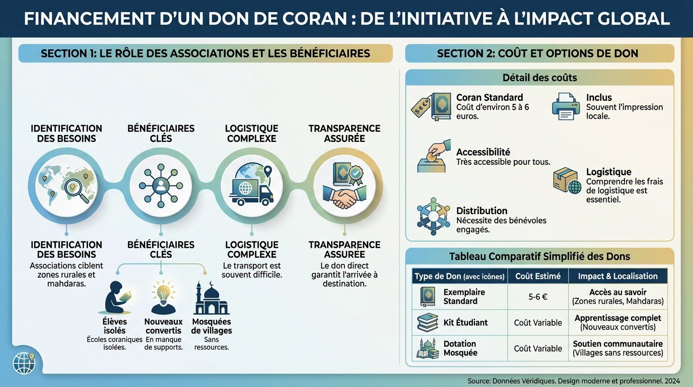 Financer un don de Coran à l'international