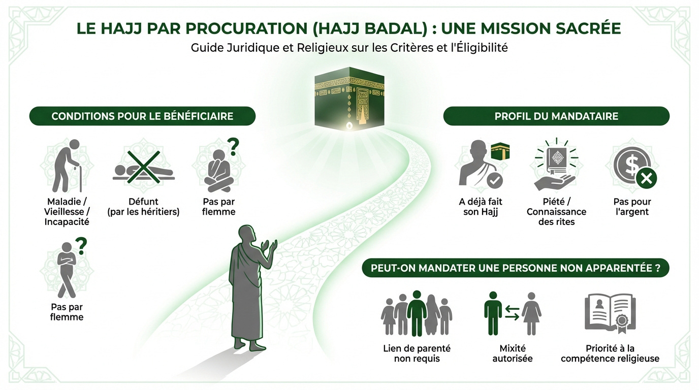 Guide complet sur les critères d'éligibilité pour le Hajj Badal par procuration