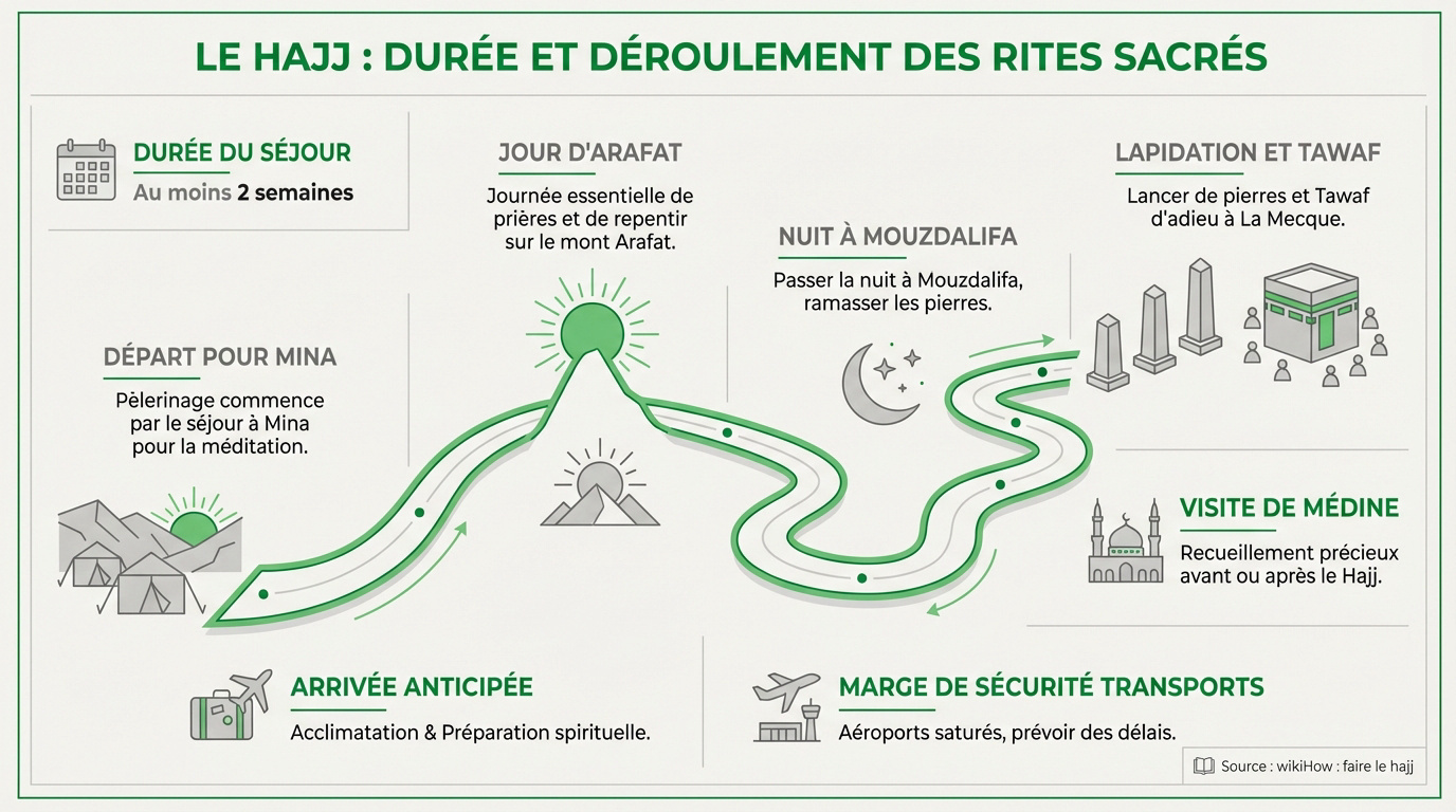 Pèlerins accomplissant les rites du Hajj autour de la Kaaba